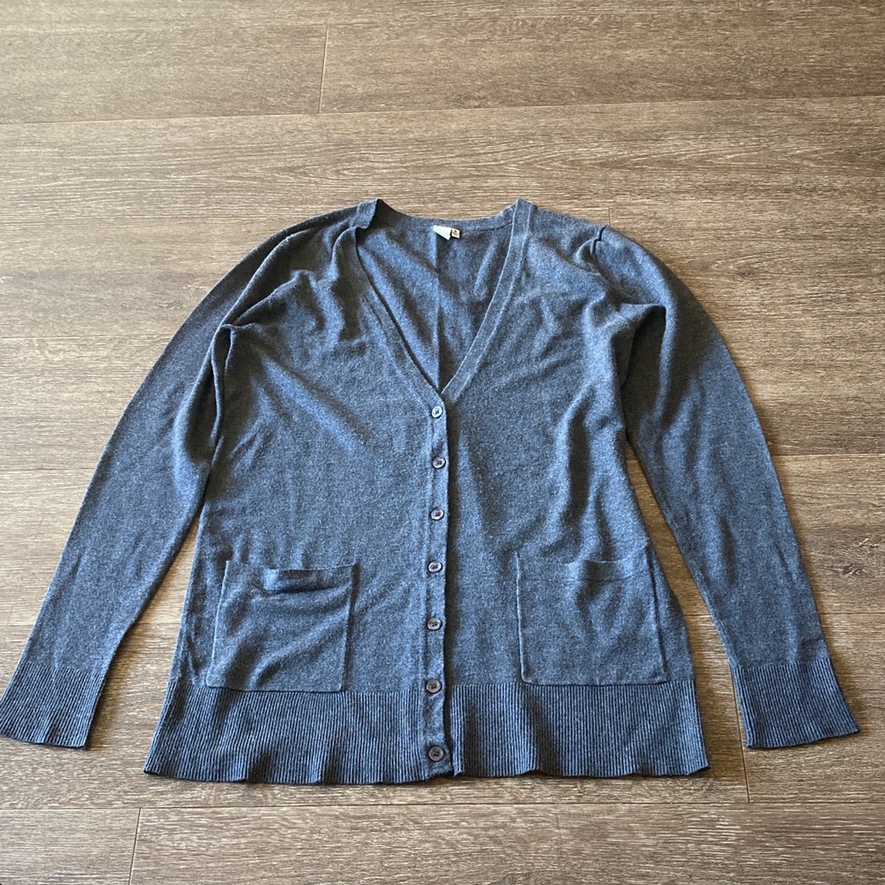 14th & Union Charcoal Women's Cardigan Sweater